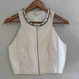 Rebecca Taylor Targets Crop Top with Embroidery - 8